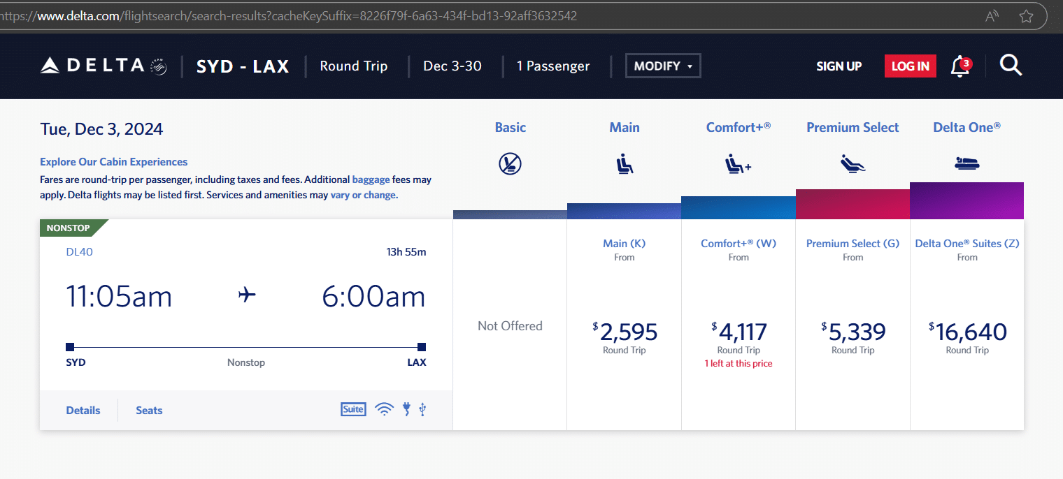 Delta Booking Interface Delta Booking Interface